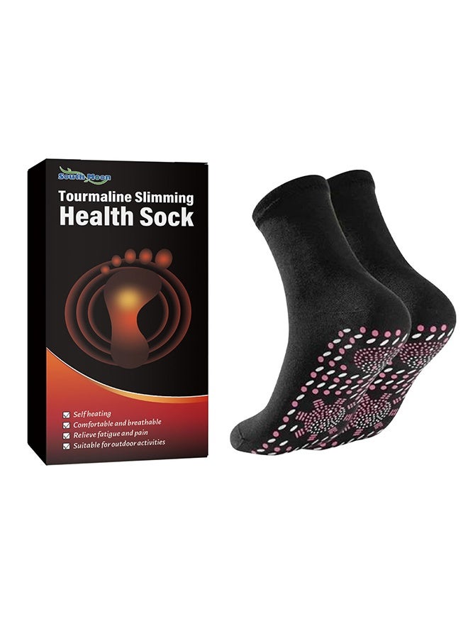 SOUTH MOON Tourmaline Slimming Health Sock, Heated Socks, Self Heating Socks, Tourmaline Self-Heating Magnetic Socks, Massage Socks for Men and Women, Foot Warmer Socks, Great for Outdoor Mountaineering, Skiing, Fishing - Image 2